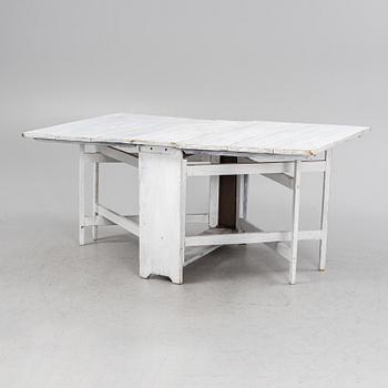A painted gateleg table, 19th Century.