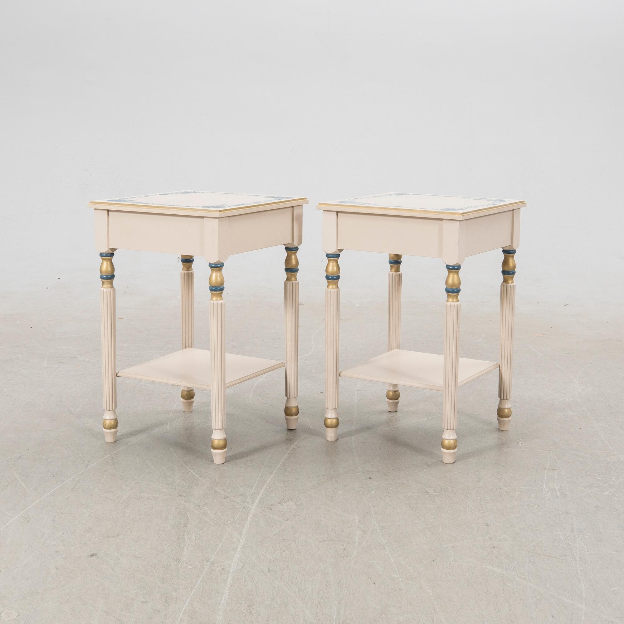 Sängbord, 1 par, 1900-/2000-tal.