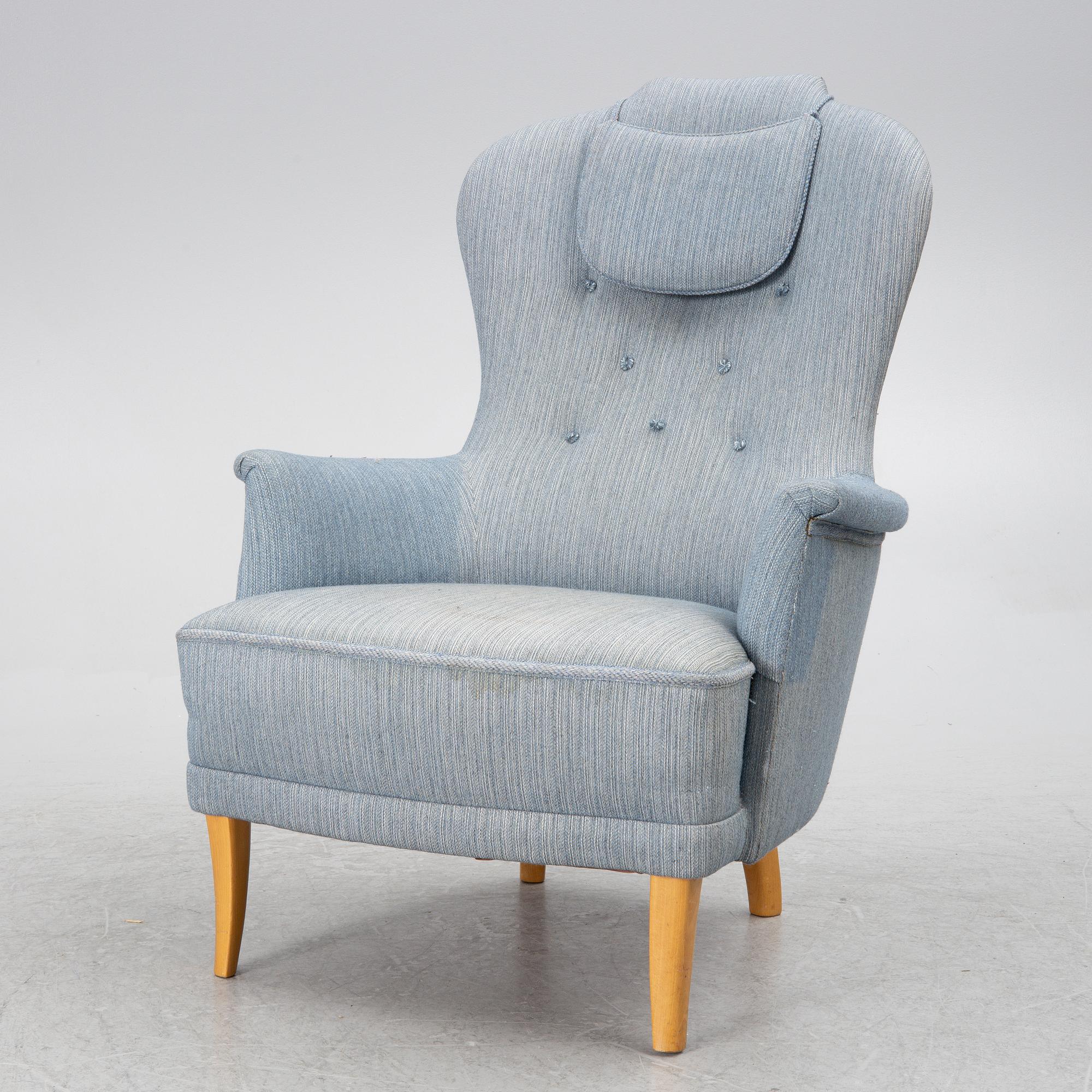 Carl Malmsten, a 'Farmor' easy chair, OH Sjögren Tranås second part of the 20th century..