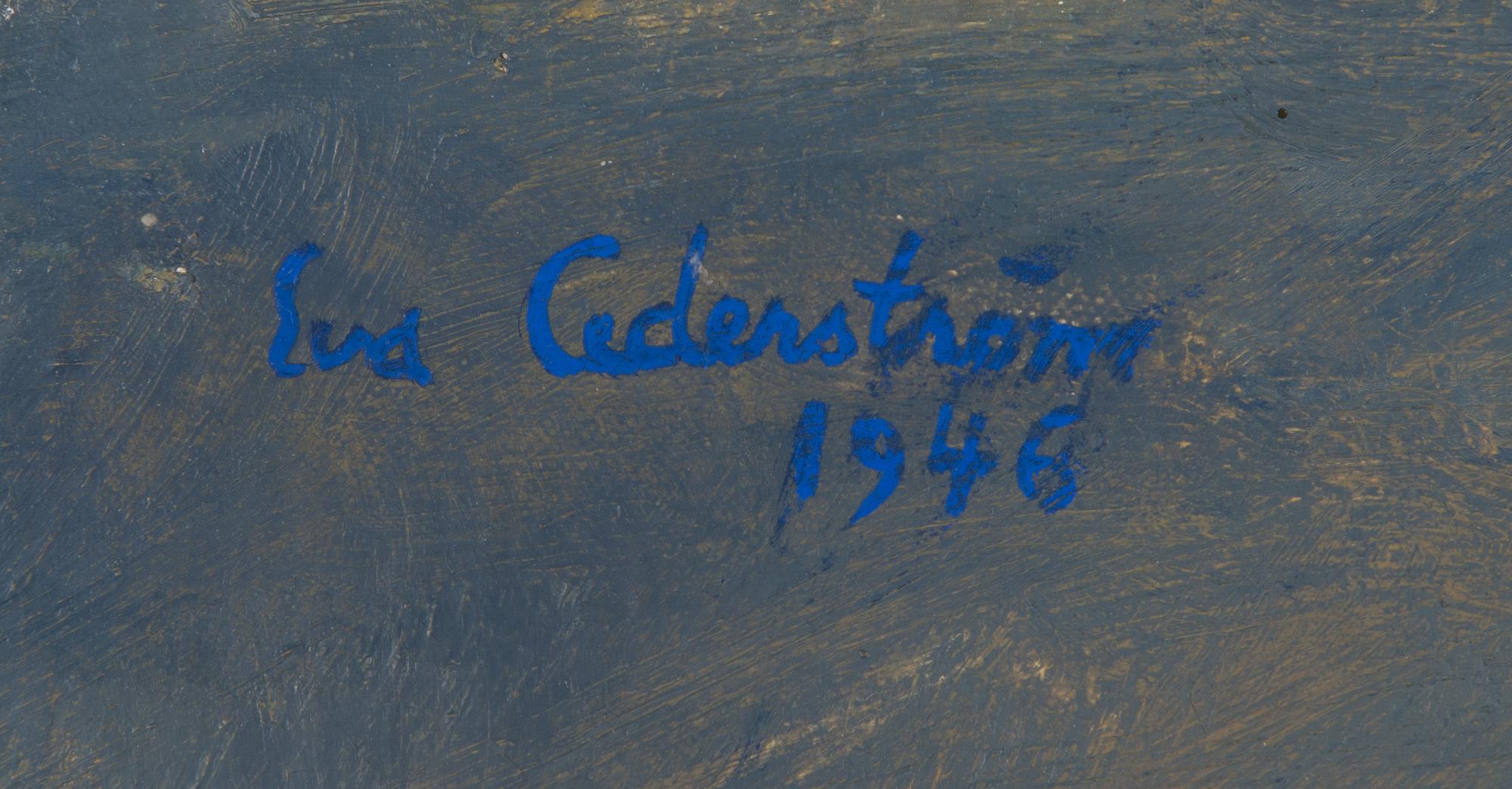 Eva Cederström, oil on canvas, signed and dated 1946.