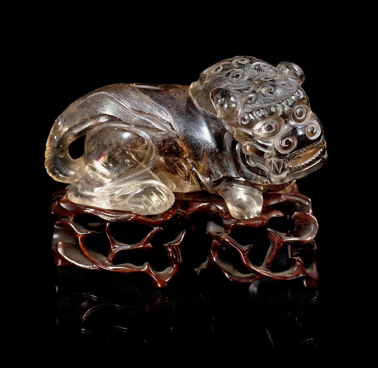 FIGURIN, rökkvarts. Sen Qing dynastin.