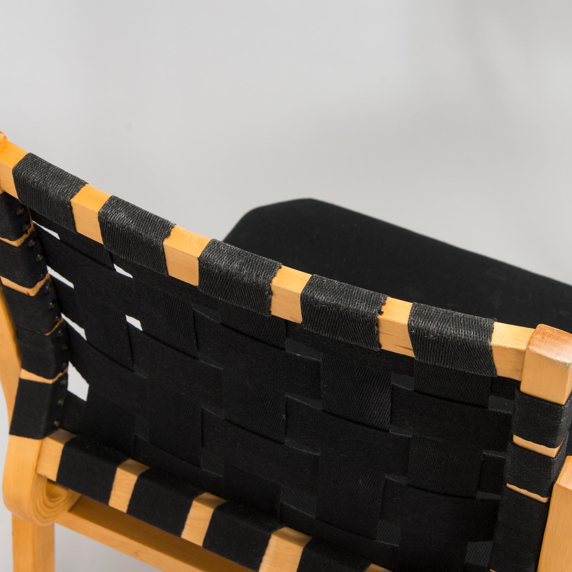 Alvar Aalto, stolar, 3 st, modell 612, Artek 1900-talets mitt.