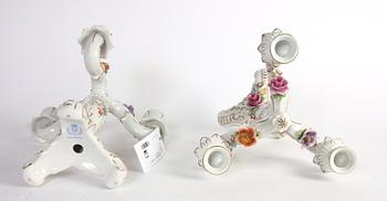 BORDSUPPSATS, 3 delar, porslin, rokokostil,
Tyskland.