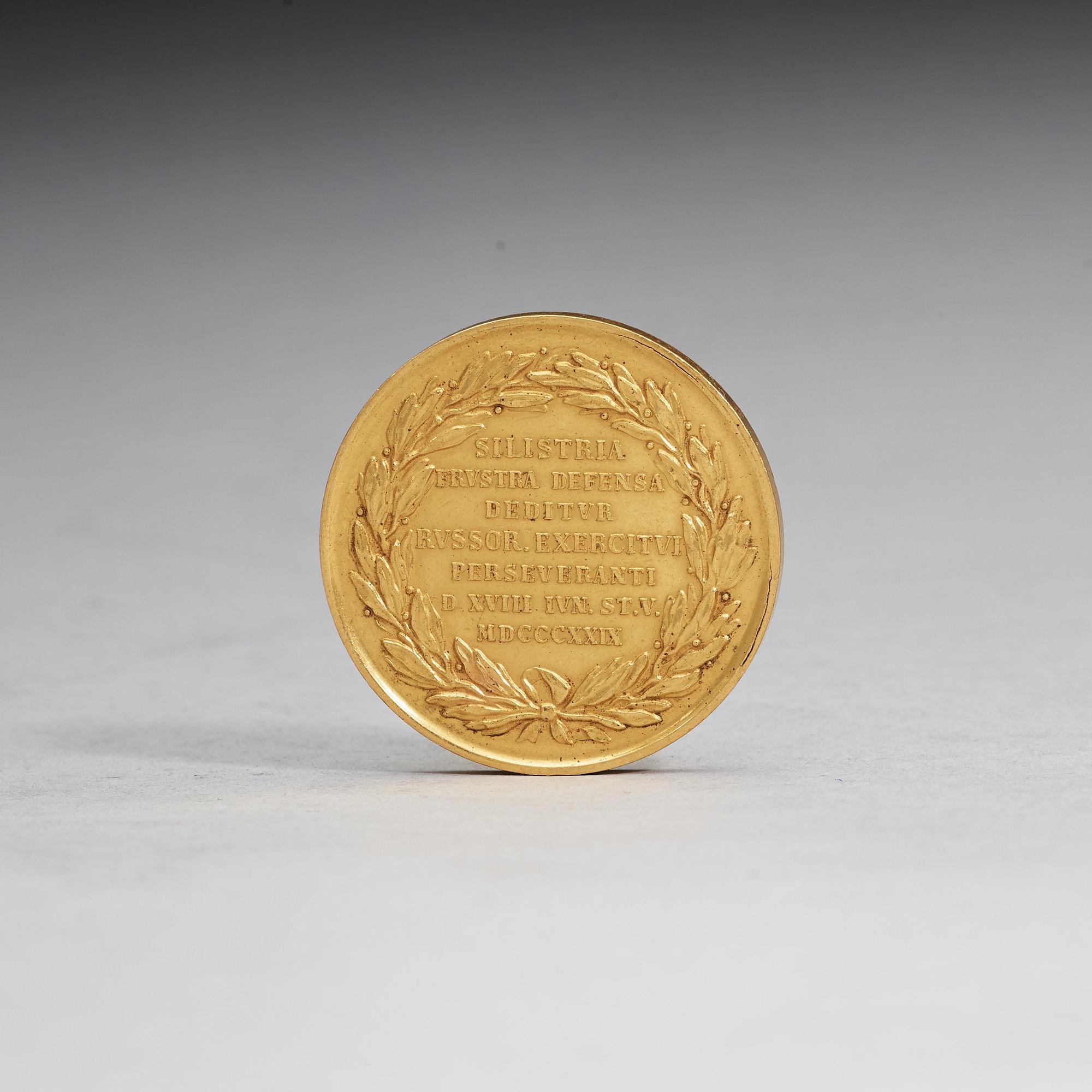 MEDALJ, guld, Nicholas I (1825-1855).