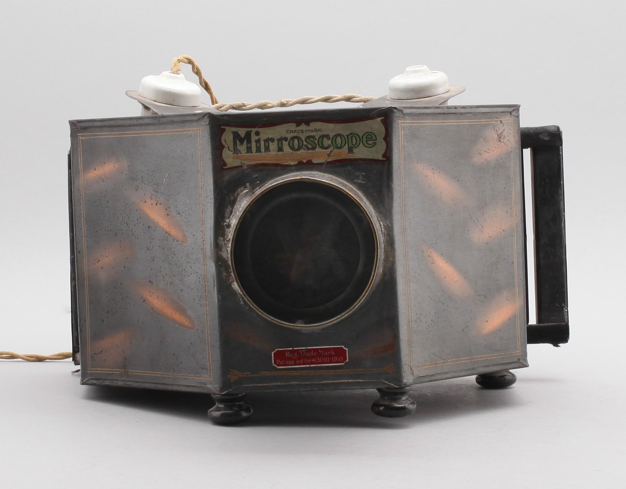 MIRROSCOPE, plåt, sent 1800-/tidigt 1900-tal.