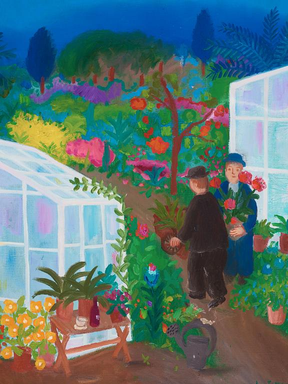 Lennart Jirlow, By the greenhouse.