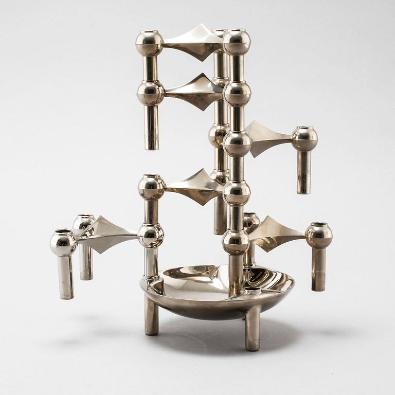 A module candle holder / sculpture by Ceasar Stoffi & Fritz Nagel, BMF, Germany.