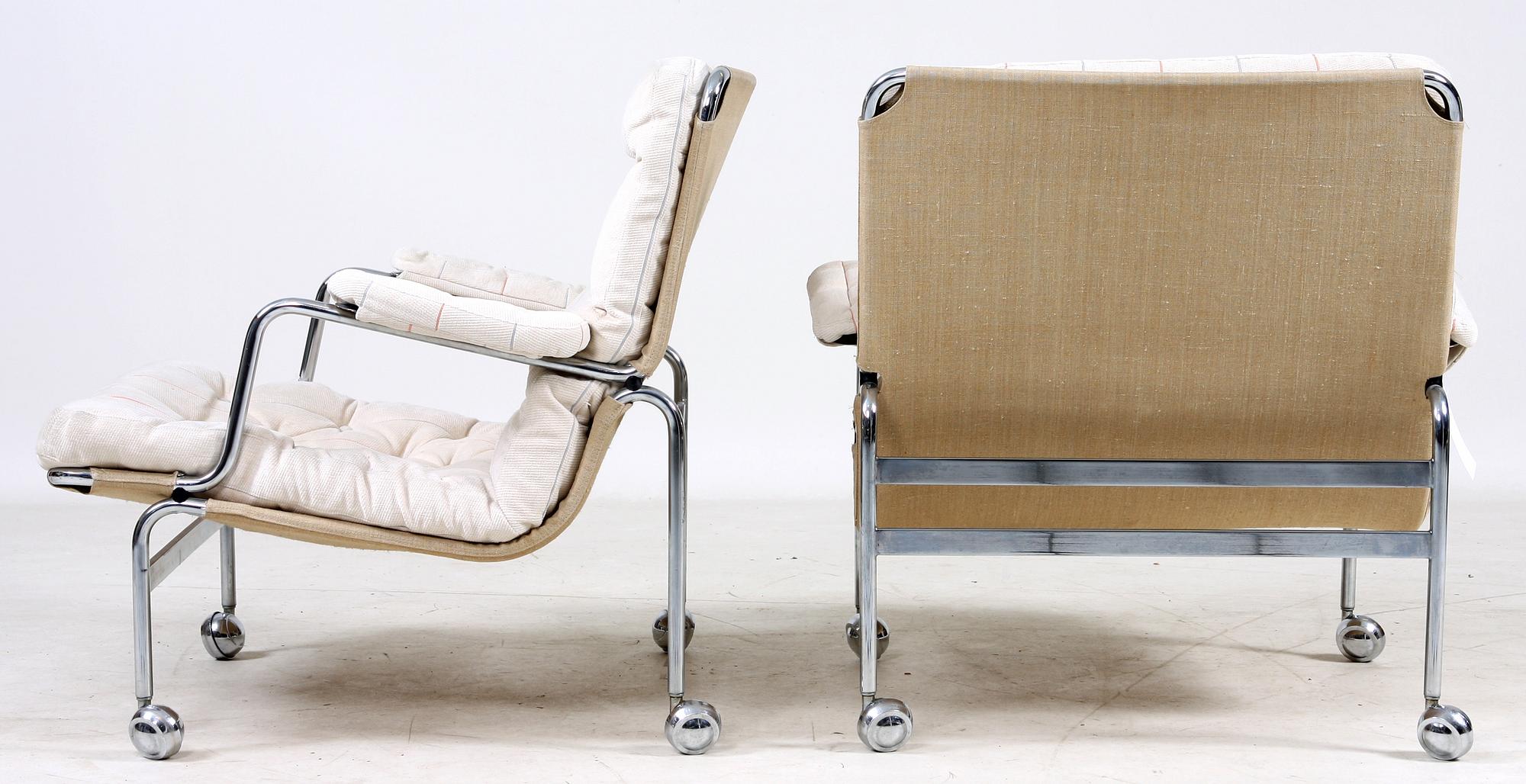 KARMSTOLAR, ett par, "Karin", Bruno Mathsson.