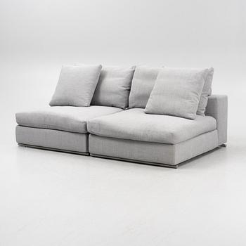 A two-section  contemporary sofa from Flexform, Italy.
