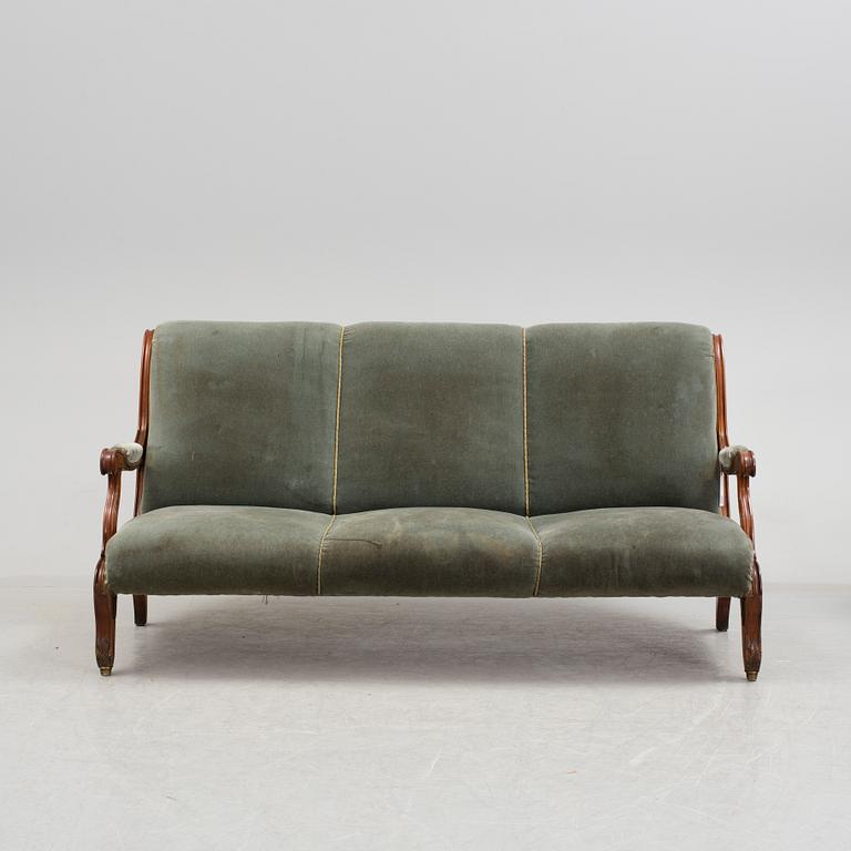 A set of 9 pieces of furniture, probably France and mid 19th century.