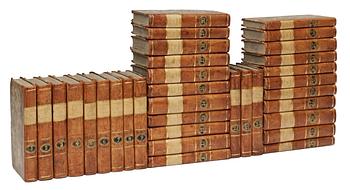 435. Jean Jacques Rousseau, "Oevres completes de J J Rousseau". Citoyen de Gèneve. 1-34".Basle, De l'imprimerie de J. J. Thourneisen, 1793 - 1795.
