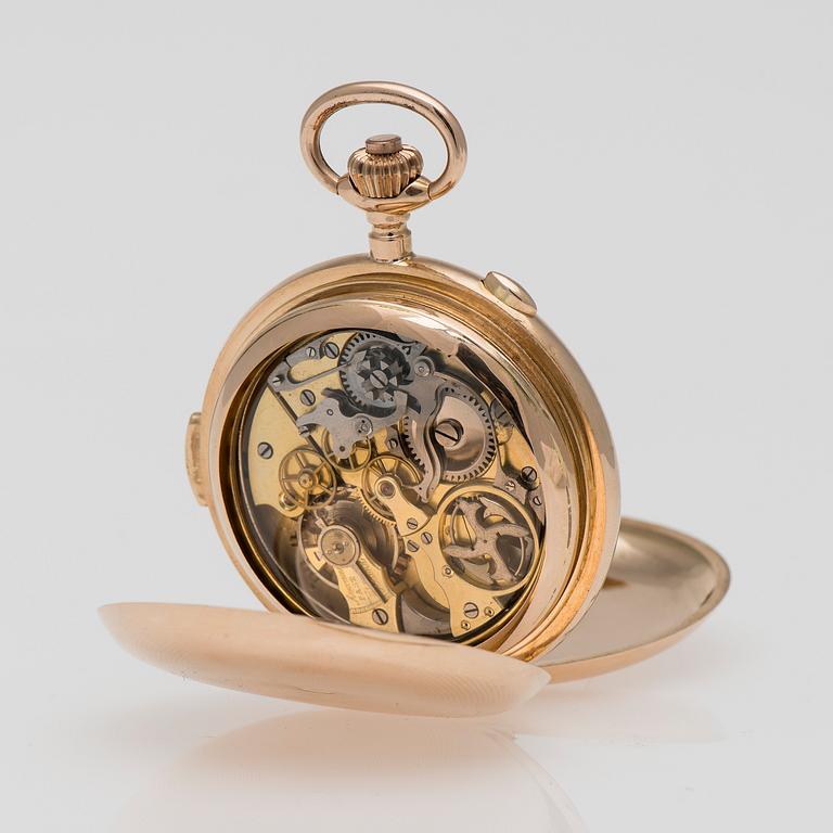 FICKUR, Invicta repeter, 14K guld, kronograf funktion. Sekelskiftet 1800/1900.