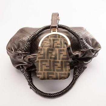 A Fendi "Spy bag" leather handbag.