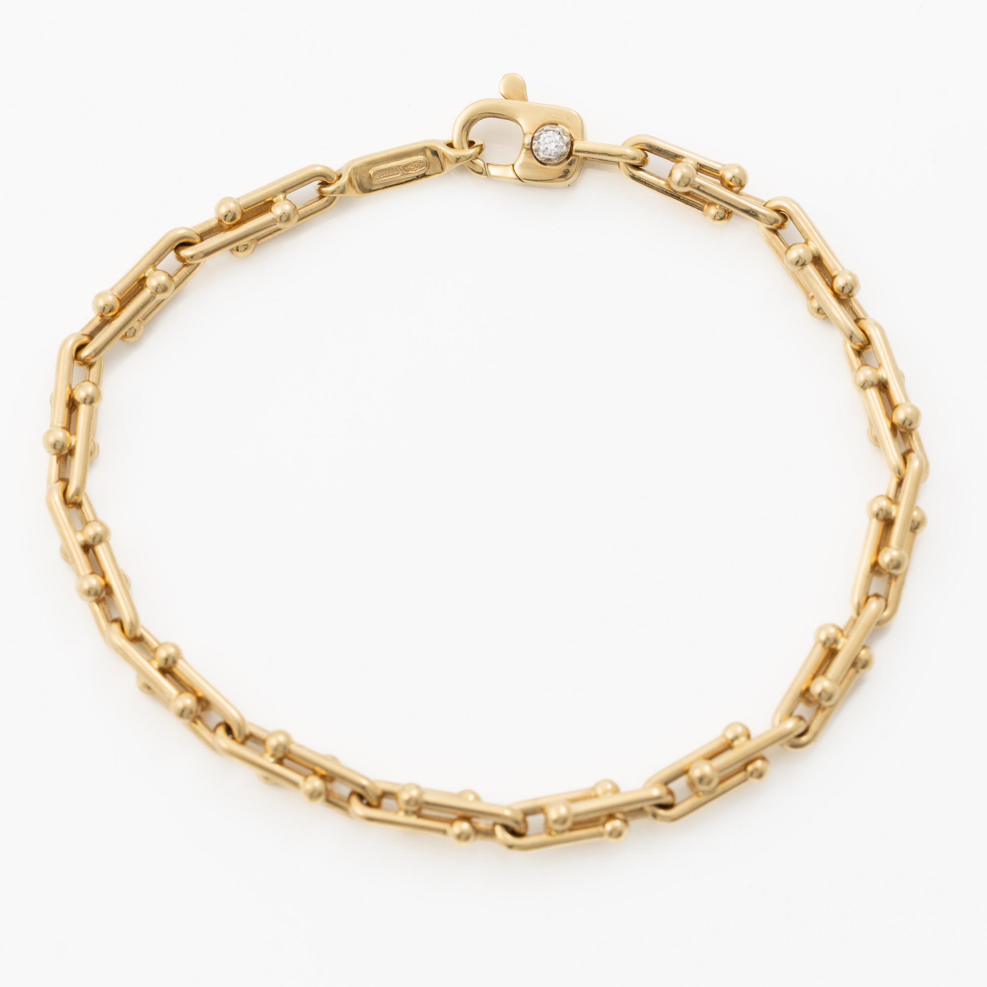 Chimento, bracelet, 18K gold with a brilliant-cut diamond.