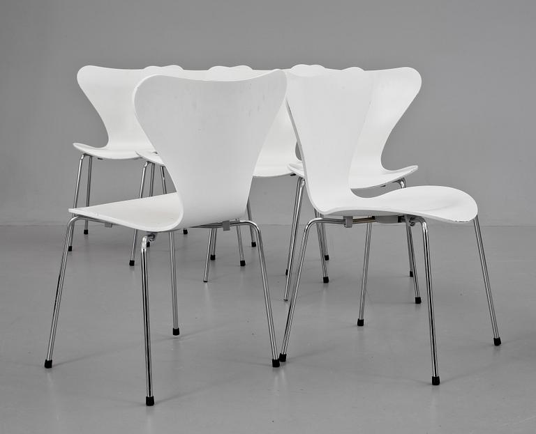 STOLAR, 8st. "Sjuan", Arne Jacobsen, Fritz Hansen.