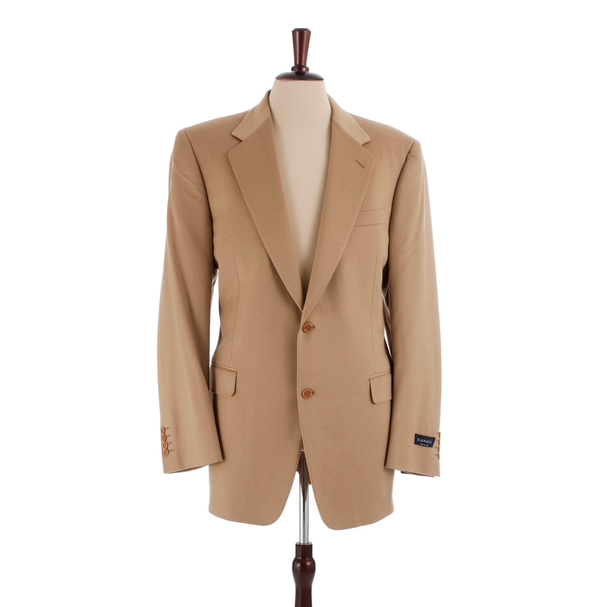 CANALI a beige wool and cashmere jacket size 52. Bukowskis