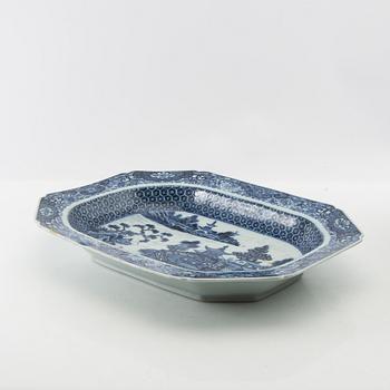 Terrin med lock och fat Kina Qianlong (1736-95) porslin.