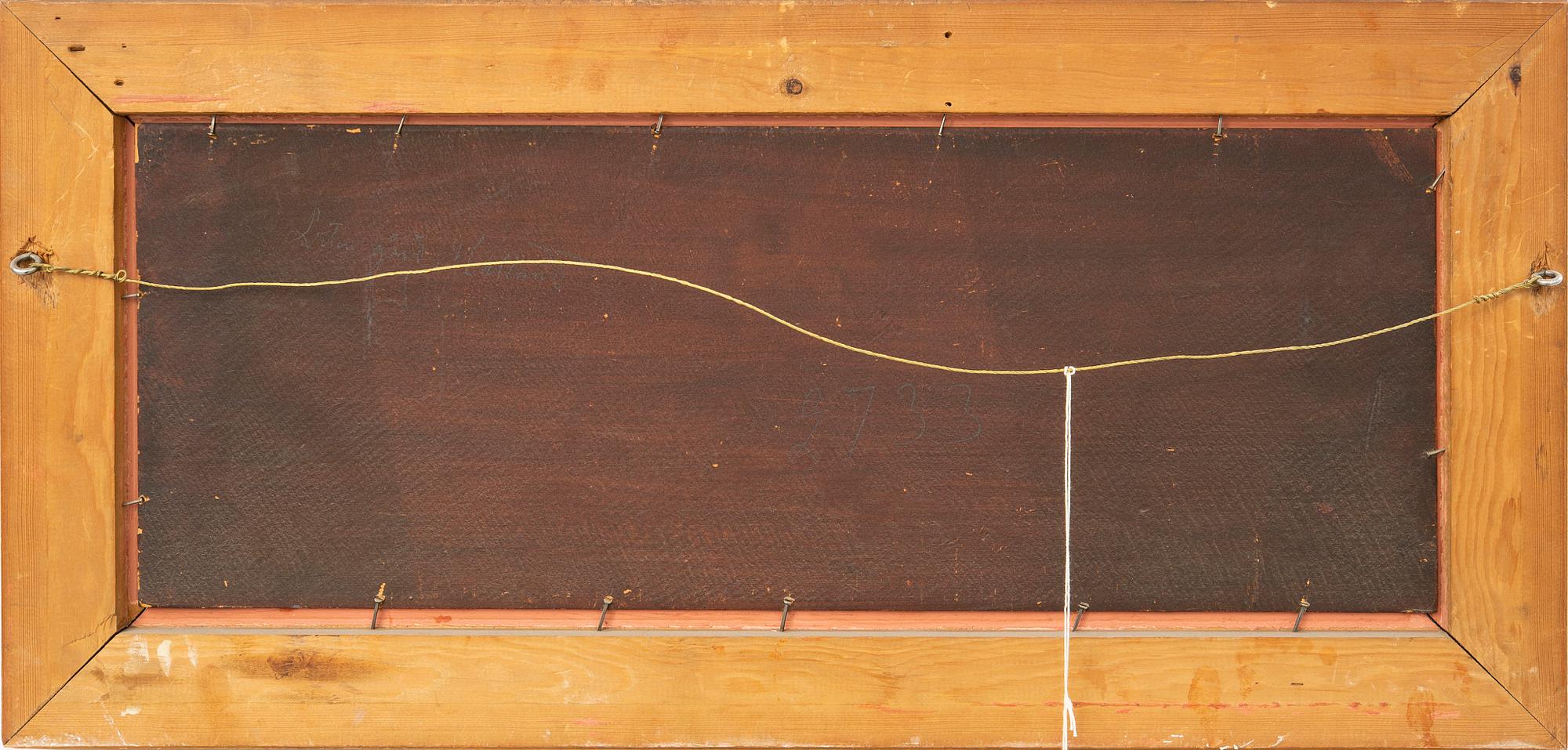 Severin Nilson, olja på pannå signerad.