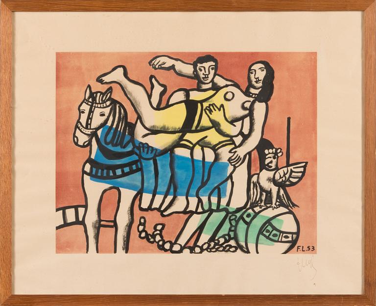 Fernand Léger, hänen mukaansa, litografia, signeerattu ja numeroitu 48/285.