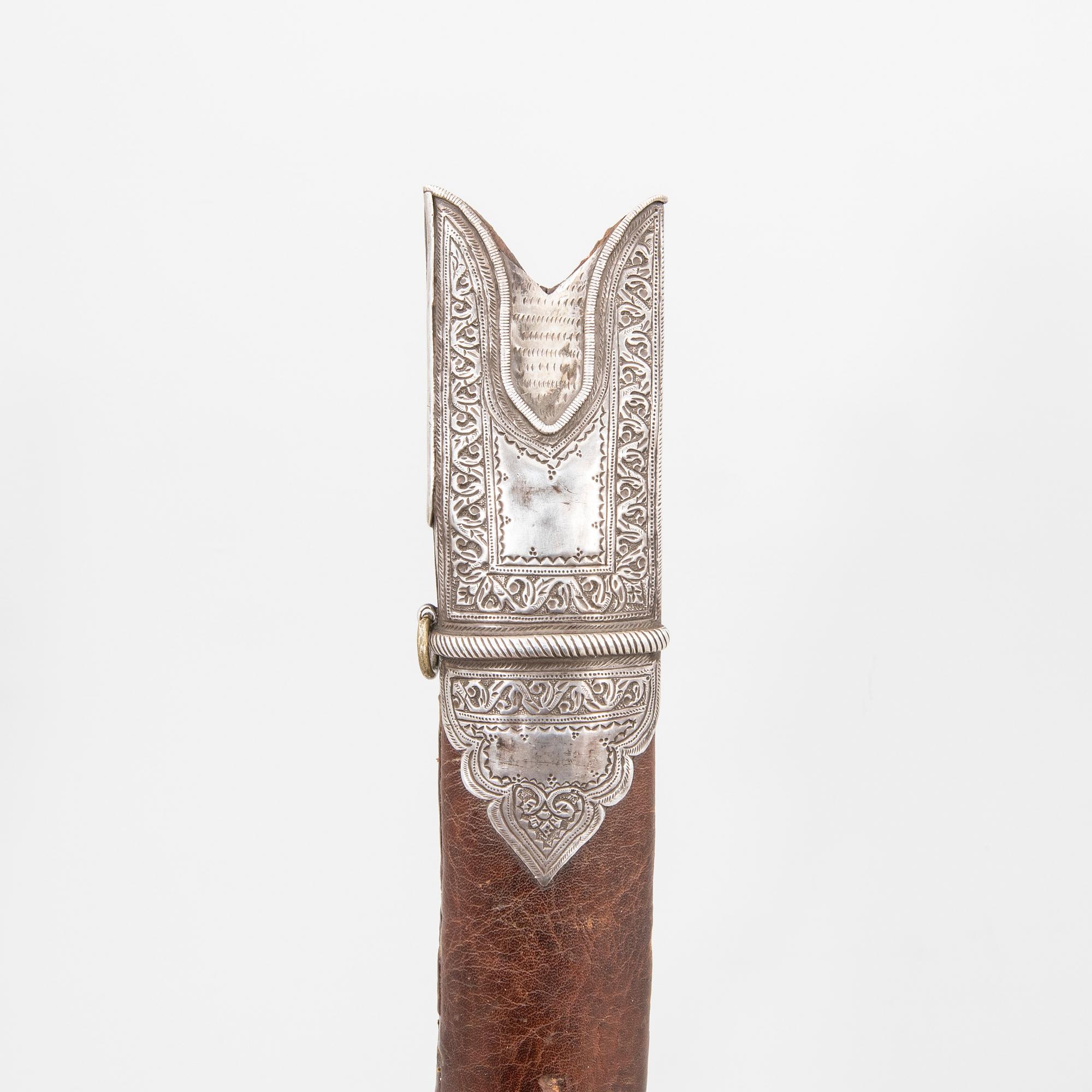Tulwar / Shamshir, sabre, Afghan - Indian, turn of the Century 1900.