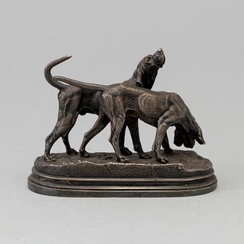 ALFRED DUBUCAND, after, metal sculpture, 19th/20th century.