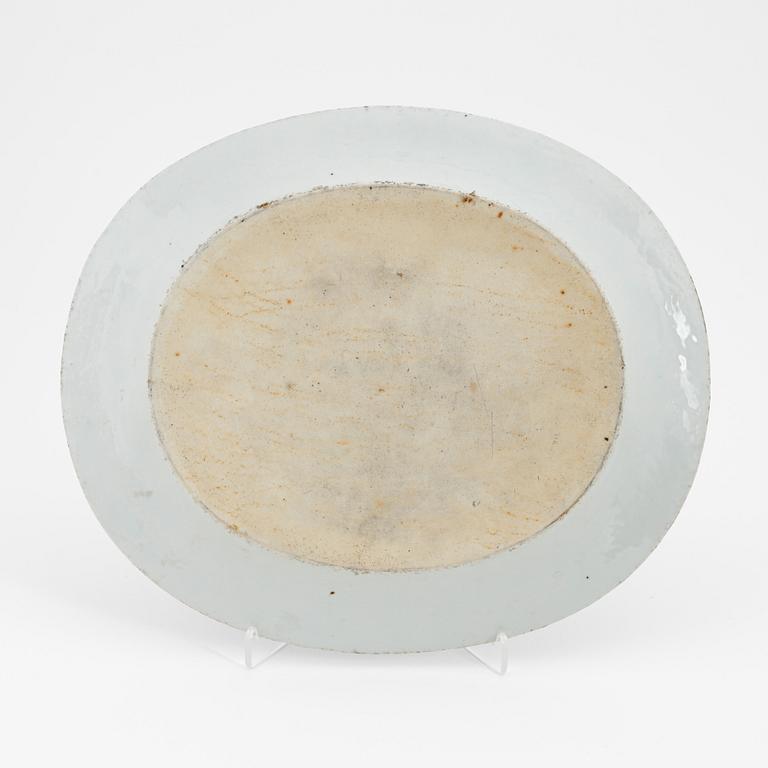 Fat, kompaniporslin, Kina, Qingdynastin, Qianlong (1736-1795) samt terrin, porslin, Jaqing (1796-1820).