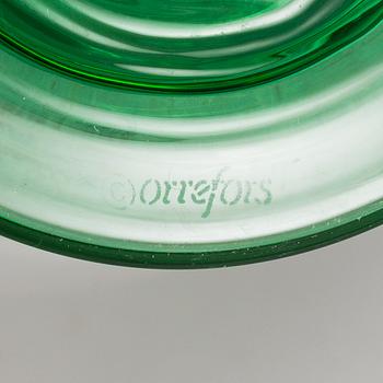 GUNNAR CYRÈN, kannor, 2 st, glas, "Nobel", Orrefors.