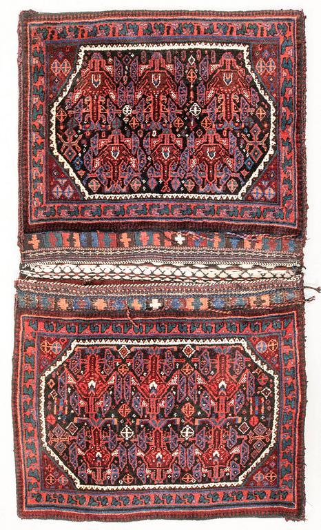 Saddle bag Afshar Khorjin old 145x81 cm.