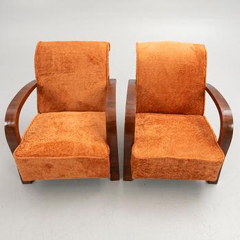 Fåtöljer, ett par, Art-Deco stil, 1900-tal.