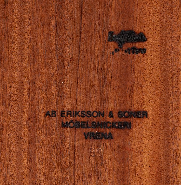 A Josef Frank mahogany sofa table, a version of "Diplomat" by Svenskt Tenn.