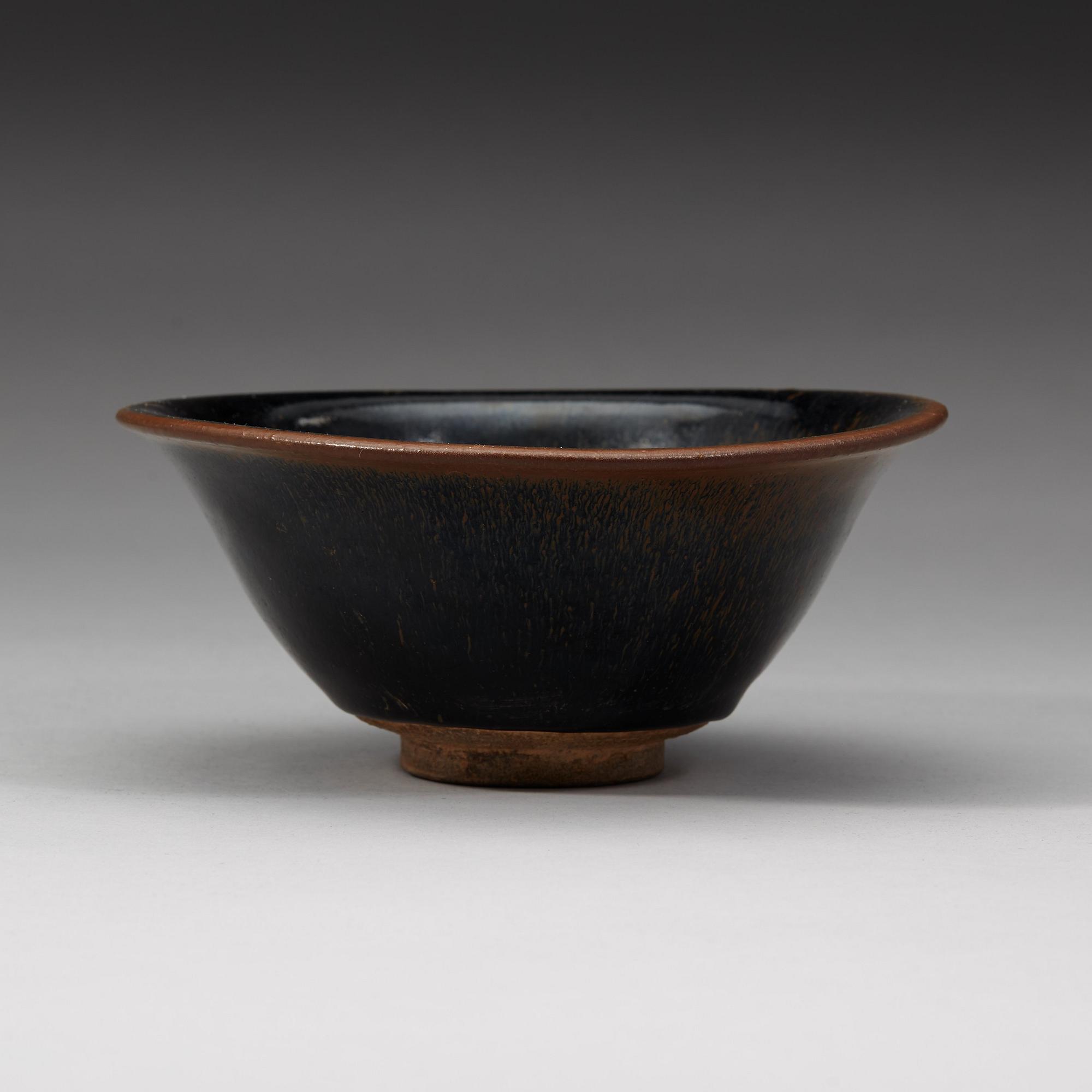 A Temmoku bowl, Song dynasty (906-1279).