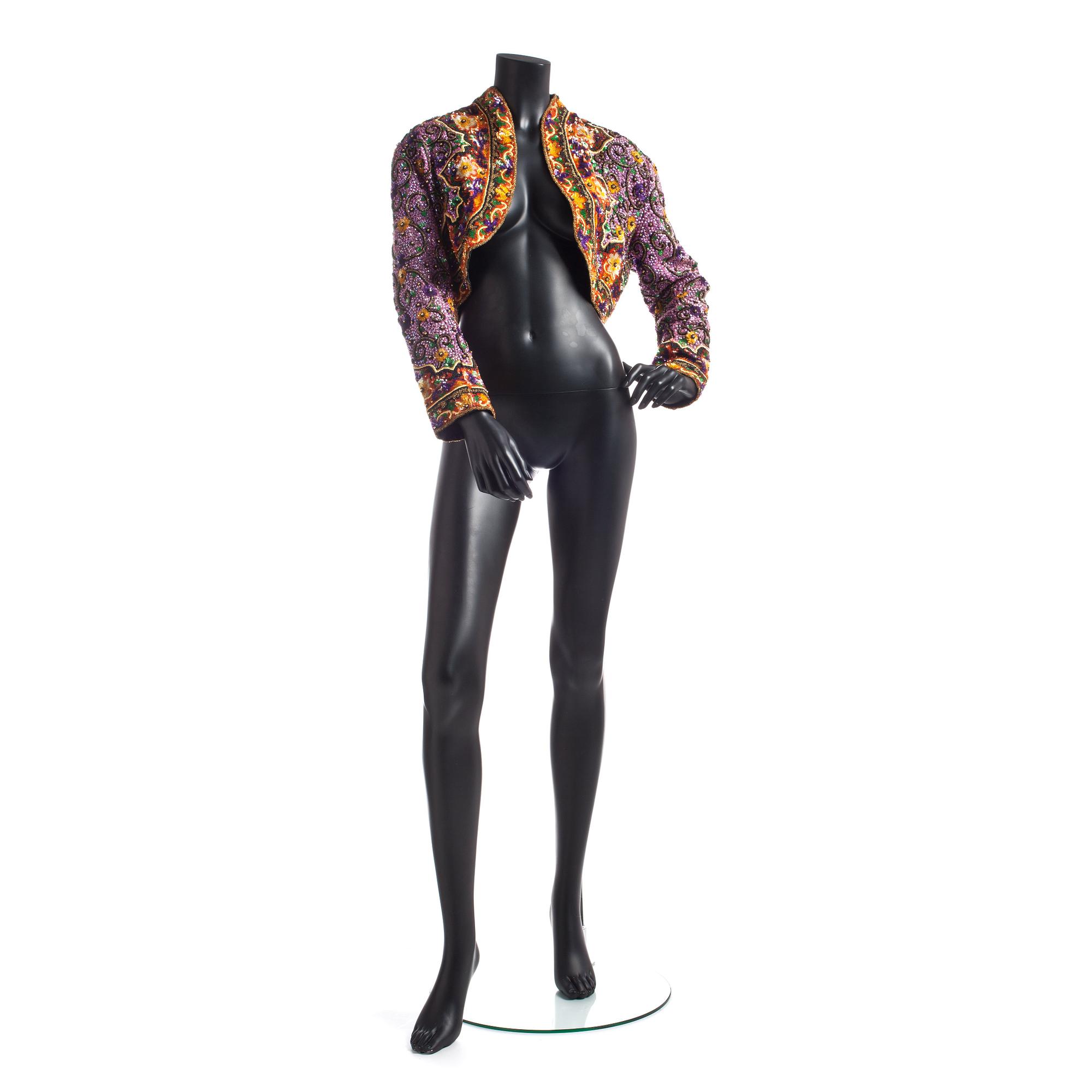 CAROLINE CHARLES, evening jacket.