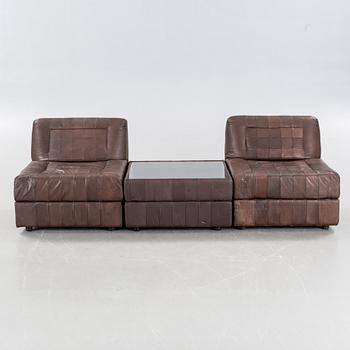 A pair of chairs/sofa and a table, designed by Percival Lafer for Lafer SA, 20st century.