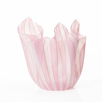 Paolo Venini & Fulvio Bianconi, a 'Fazzoletto' vase, Venini, Murano, Italy.