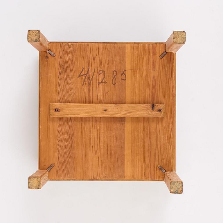Axel Einar Hjorth, a stained pine "Värmdö" table, Nordiska Kompaniet, Sweden, 1930s.