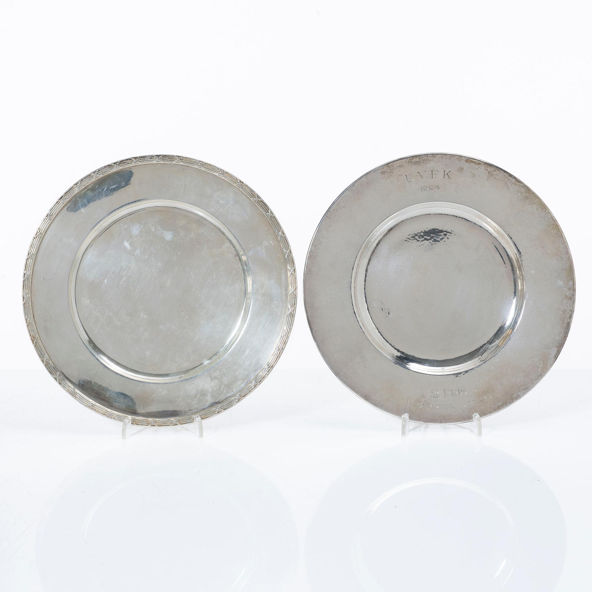 Dishes, 6 pcs, silver, Sweden, first half of the 20th century.