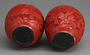 BURKAR med LOCK, ett par, Kina, 1800-tal.
