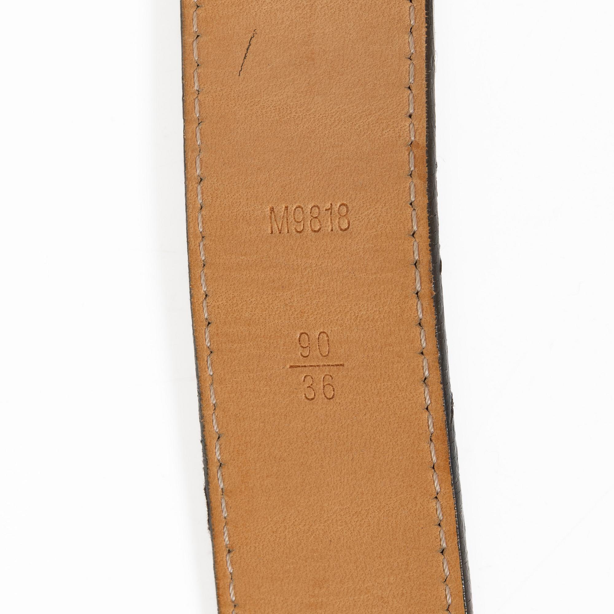 Louis Vuitton, skärp, storlek 90, 2009.