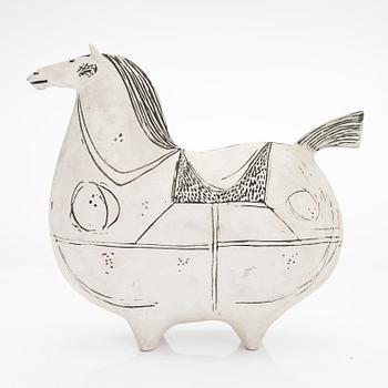 Stig Lindberg, a stoneware horse figurine, 'Runner', Gustavsberg.