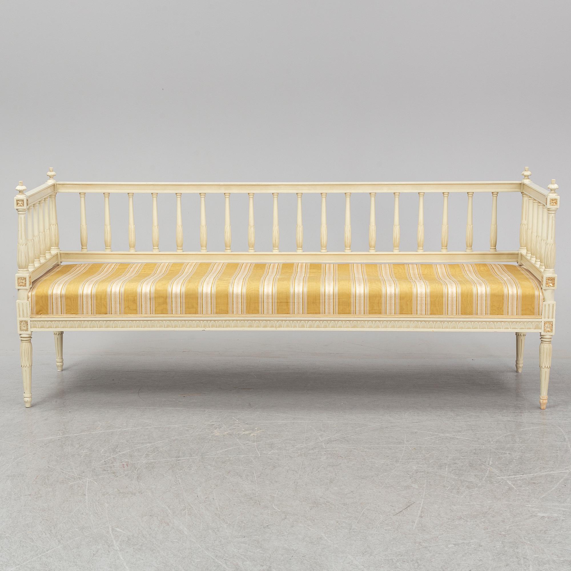 A second half of the 20th century Gustavian style sofa.