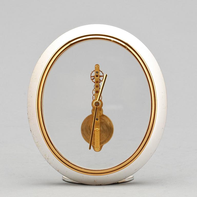 BORDSUR, skelettur, Jeager-LeCoultre, 8-dagarsverk, Schweiz, 1950-70-tal.