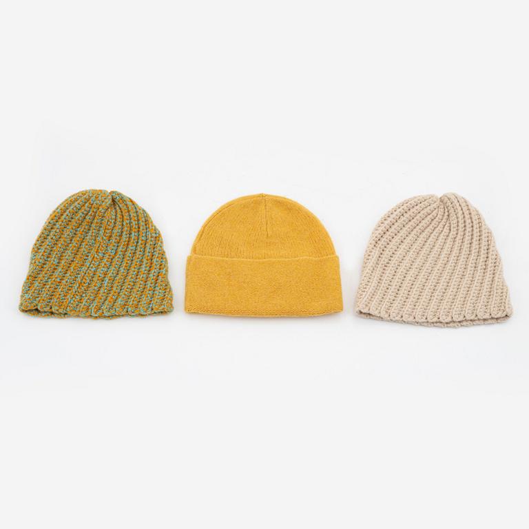 ACNE, three wool hats.