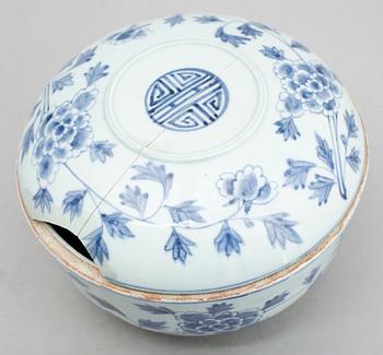 LOCKSKÅL, porslin, Kina, 1800-tal.