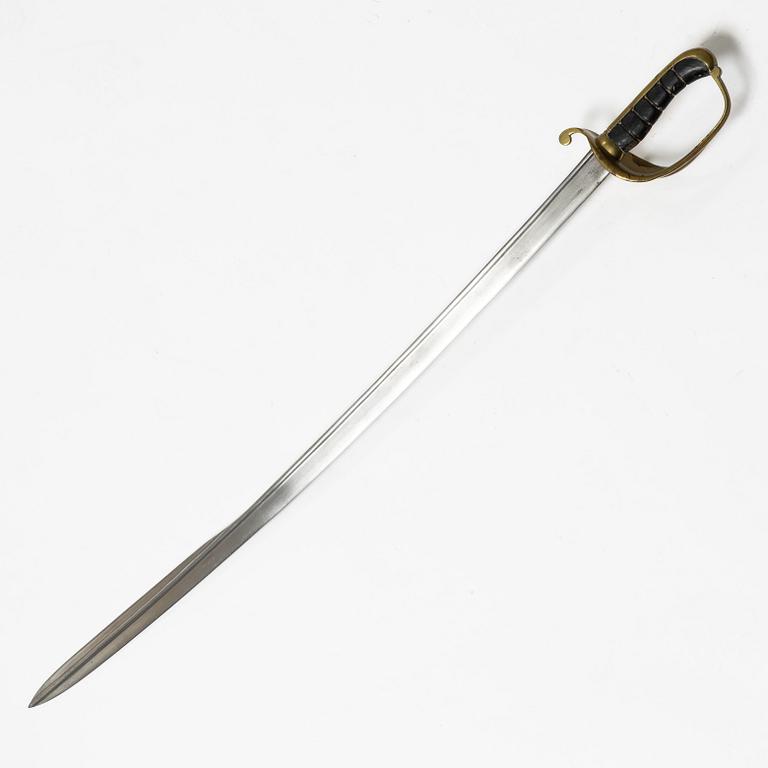 A Swedish officer's sabre, with scabbard, second half of the 20th century.