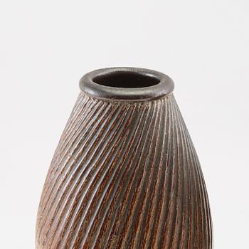 Arthur Andersson vaser 2 st Wallåkra stengods 1900-talets mitt.