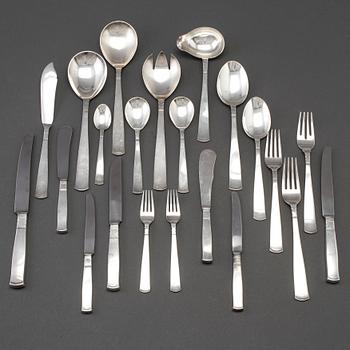 A SET OF  160 PIECES SILVER CUTLERY, "Rosenholm", GAB, 1950s.