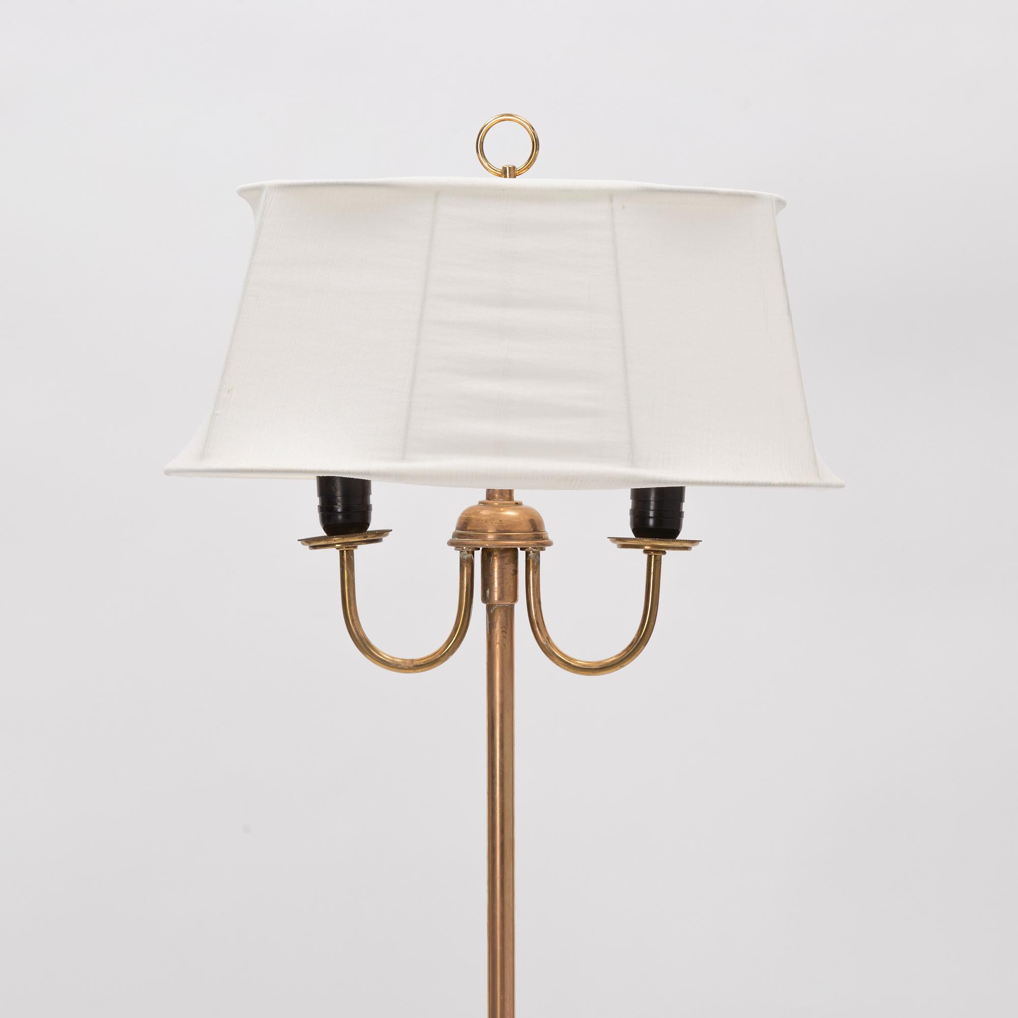 Bertil Brisborg, golvlampa, modell "32123", Nordiska Kompaniet, 1940-tal.