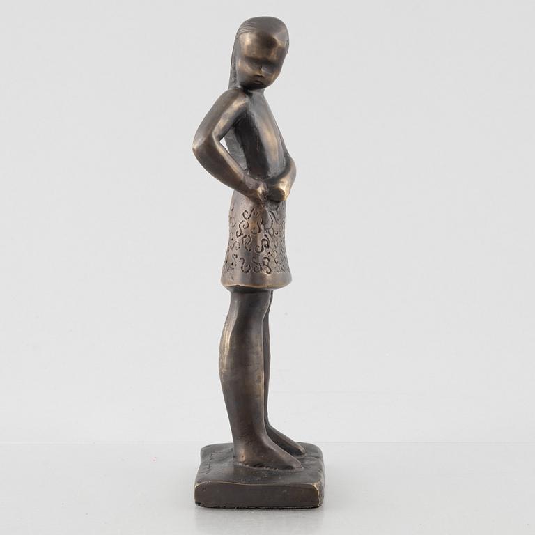 Lisa Larson, skulptur, brons, "Tonåring", för Galleri Scandia, ed 714/999.