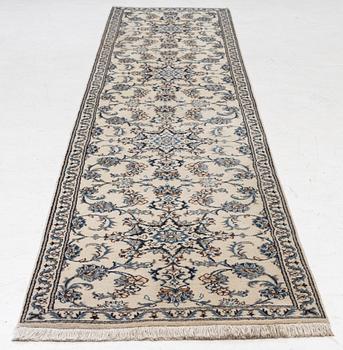 Carpet, gallery model, Nain, approximately 380 x 79 cm.