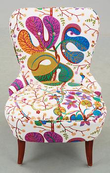 FÅTÖLJ, omkring 1900-talets mitt.